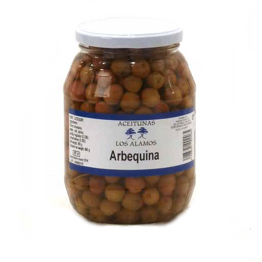 Arbequina Olives 600g jar