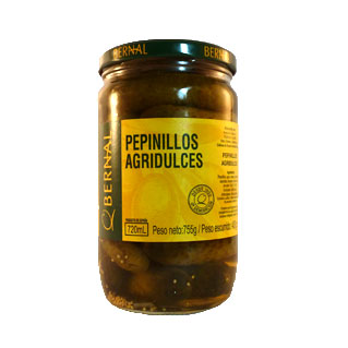 Bittersweet Gherkins (Pepinillos Agridulce ) 400g jar