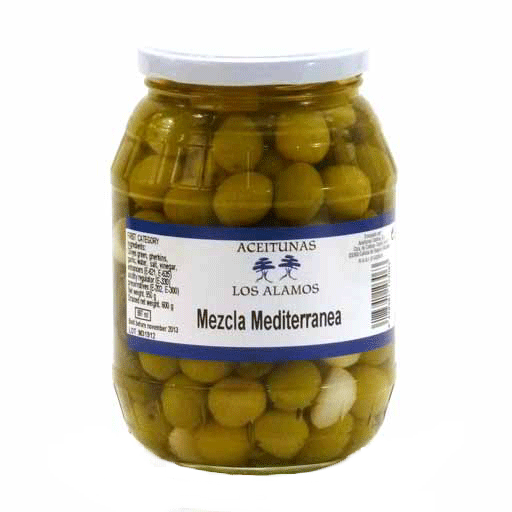 Mezcla Mediterranea (Olives, Pickles, & Garlic) 600g jar